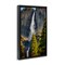 Stupell Industries Waterfall Between Cliffs Framed Floater Canvas Wall Art Design by Rick Berk